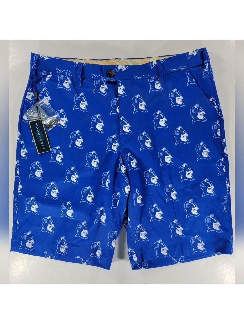Loudmouth Golf Shorts Woodworth Collection Reading Blue Devils All Over Print 36